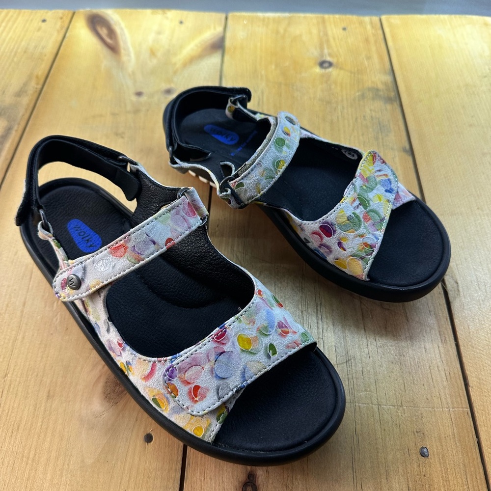 Wolky Pichu Circles White Comfort Ankle Strap Sandal Women's sizes 39